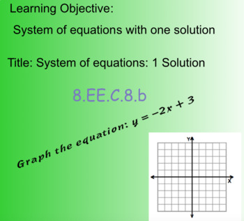 Preview of Systems of Equations  Intro 8.EE.C.8.b Lesson 1