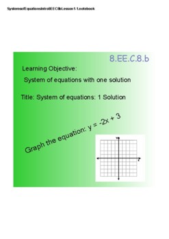 Preview of Systems of Equations Introduction