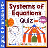 Systems of Equations Introduction Quiz