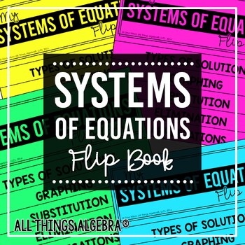 Preview of Systems of Equations (Methods and Applications) | Flip Book