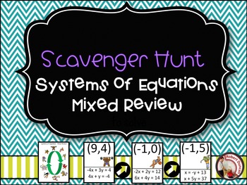 Preview of Systems of Equations - Mixed Review