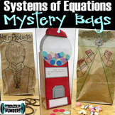 Systems of Equations Mystery Bag Project and Practice Word