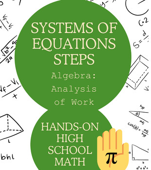 Preview of Systems of Equations: Naming and Justifying Steps