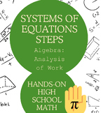 Systems of Equations: Naming and Justifying Steps