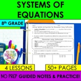 Solving Systems of Equations Notes Unit | Linear Equations