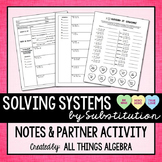 Systems of Equations Notes (Substitution Method) | Colorin