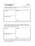 Systems of Equations- Partner Activity- Set 3