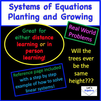 Preview of Systems of Equations: Planting and Growing