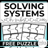 Systems of Equations Puzzle Math Activity