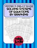 Systems of Equations: Solving by Graphing Notes & Relay Race