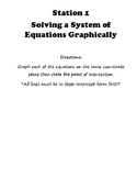 Systems of Equations Stations