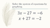 Systems of Equations Stations