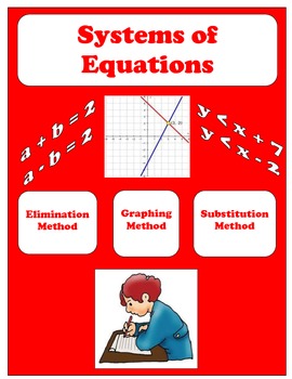 Preview of Systems of Equations Study Guide, Quiz, and Test