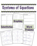 Systems of Equations - Substitution, Graphing, & Word Problems
