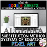 Digital Resource Pixel Art Math Systems of Equations Subst