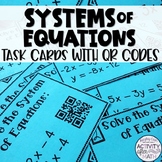Systems of Equations Task Cards with QR Codes