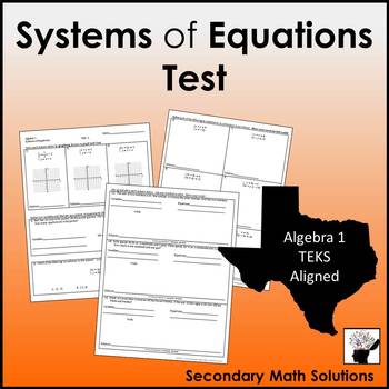 Preview of Systems of Equations Test