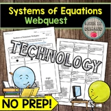 Systems of Equations Webquest Math