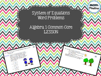 Preview of Systems of Equations Word Problems