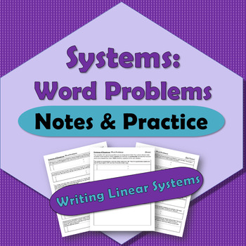 Preview of Systems of Equations: Word Problems