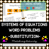 Systems of Equations Word Problems (Substitution) - DIGITA