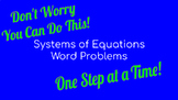 Systems of Equations Word Problems- Video Notes with Graph