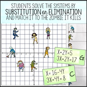 How do you know a zombie is tired answer key Solving Systems Of Equations Activity Zombies By Elimination Or Substitution