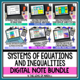 Systems of Equations and Inequalities Bundle Google Slides™
