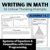 Systems of Equations and Inequalities Warm Ups and Exit Ti