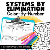 Systems of Equations by Elimination Color-By-Number Activi