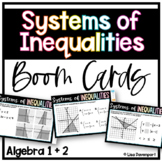 Systems of Inequalities - Algebra 1 and 2 Boom Cards