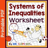 Systems of Inequalities Worksheet