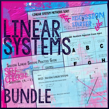 Preview of Systems of Linear Equations All Methods Review/Wrap-up Bundle of Activities