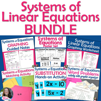 Preview of Systems of Linear Equations BUNDLE