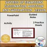 Systems of Linear Equations Elimination Multiplication Alg