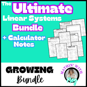 Preview of Systems of Linear Equations & Inequalities Bundle | TEKS A.2I, A.3F, A.3H & A.5C