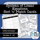 Systems of Linear Equations Match and Sort Cards with Reco