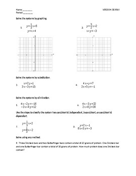 Preview of Systems of Linear Equations QUIZ