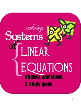 Preview of Systems of Linear Equations Review Packet: a Study Guide
