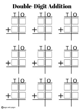 Preview of T-Chart Math Worksheets