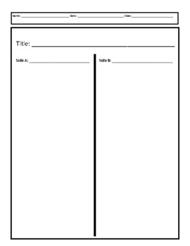 t diagram template