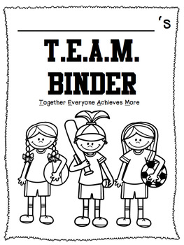 T.E.A.M. Binder Cover by kirstenjean6 | TPT