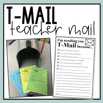 Preview of T-Mail (Teacher Mail) **FREEBIE**