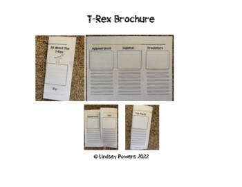 Preview of T-Rex Informational Foldable