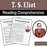T. S. Eliot Reading Comprehension for 4th/6th | National P