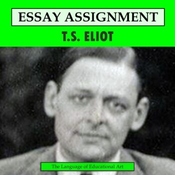 Preview of T.S. Eliot Research Organizer & Paper Assignment — High School AP ELA — CCSS