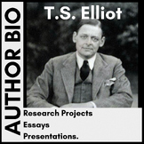 T.S. Elliot - Research Worksheet / Organizer - NO PREP - EASEL