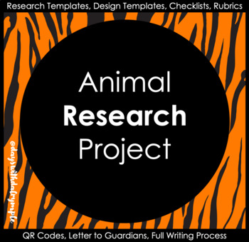 Preview of T- Shirt Animal Research Project - Full Writing Process