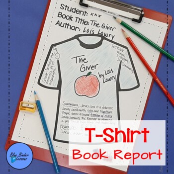 book report on a t shirt