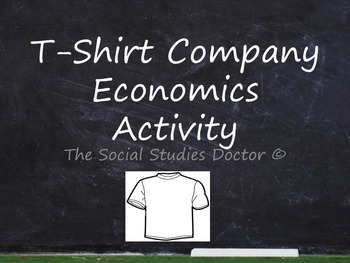 Preview of T-Shirt Company Economics Activity